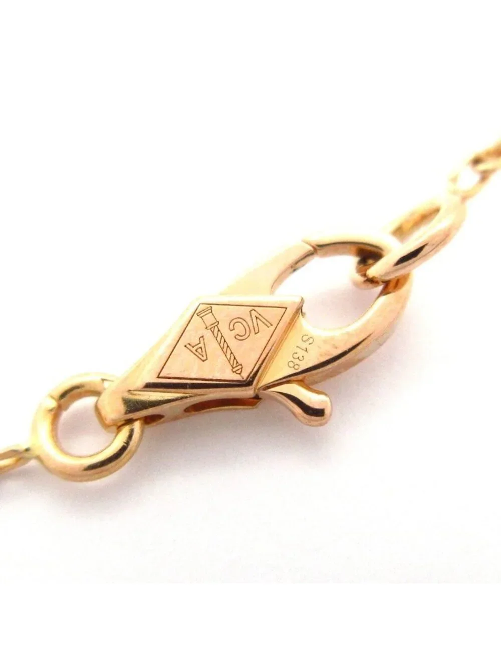 Van Cleef & Arpels Necklace Frivol Pendant Mini Model 18K Pink Gold Ruby